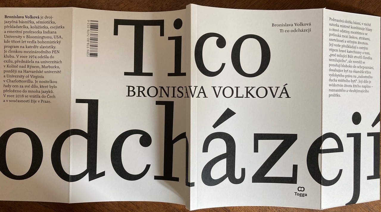 Autorské čtení Bronislava Volková: Ti, co odcházejí 3.10.